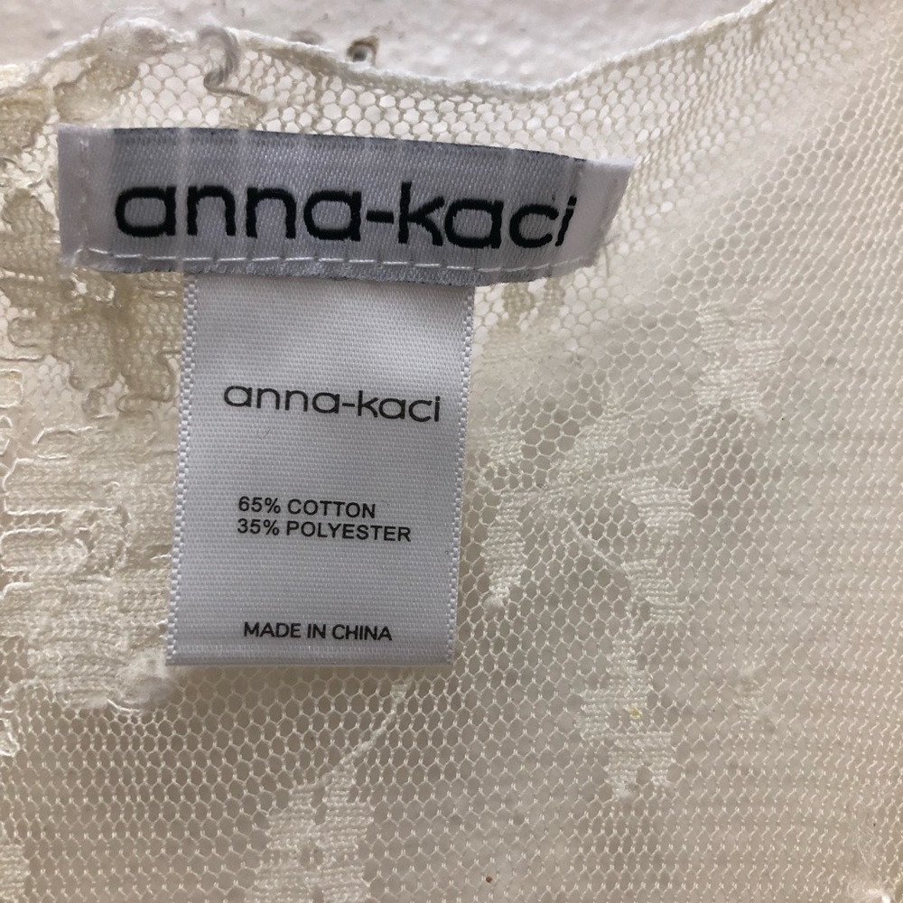 Anna-Kaci Sleeveless Lace Dress Women's Size S Cream - Picture 7 of 10